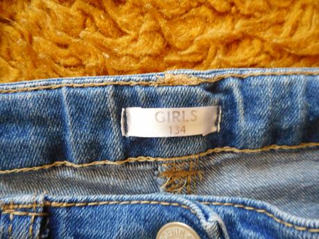 Dievčenské slim rifle 134cm, 134