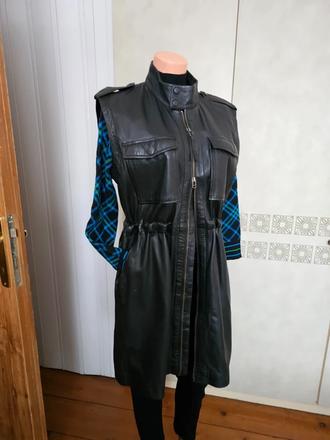 Luxusna  kožená vesta, armani,l