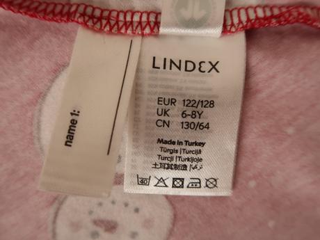 Vianočné šaty lindex 122/128 (6-8 r.) perníky, lindex,122