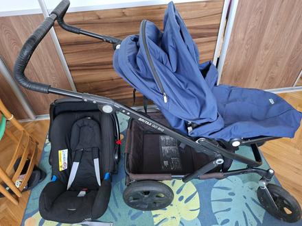 Trojkombinacia britax go big / modra farba + prisl, britax,britax go big