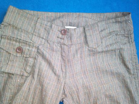 Kárované capri nohavice, colours of the world,36