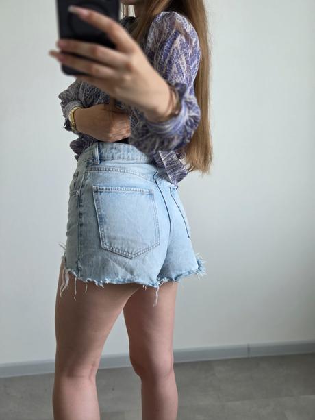 Zara rifľové kraťasy 38, zara,38