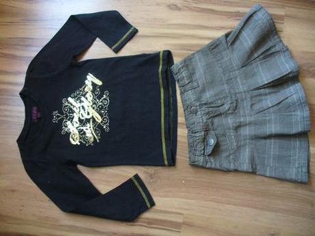 Sukňa s tričkom 110/116, 104–116