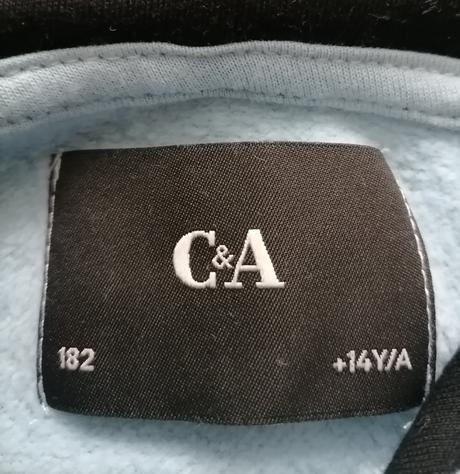 2x oblečená c&a mikina - top stav, c&a,164