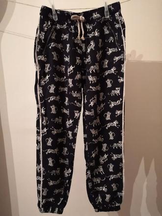 Letné nohavice s leopardom, h&m,122