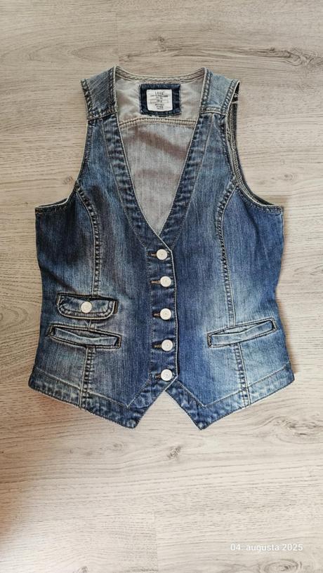 Džínsová vestička, h&m,36