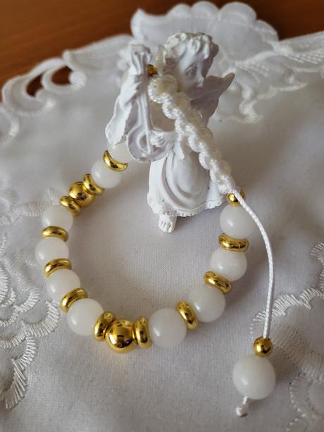 Náramok mesačný kameň - zlatá,