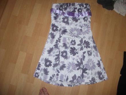 Bielo fialove saty letne, m