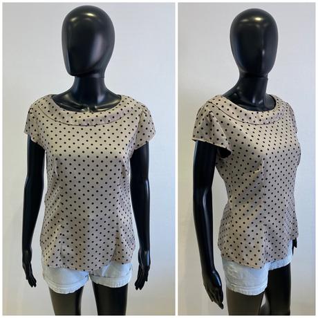 Dámska blúzka s golierom bodkovaná h&m (38), h&m,m