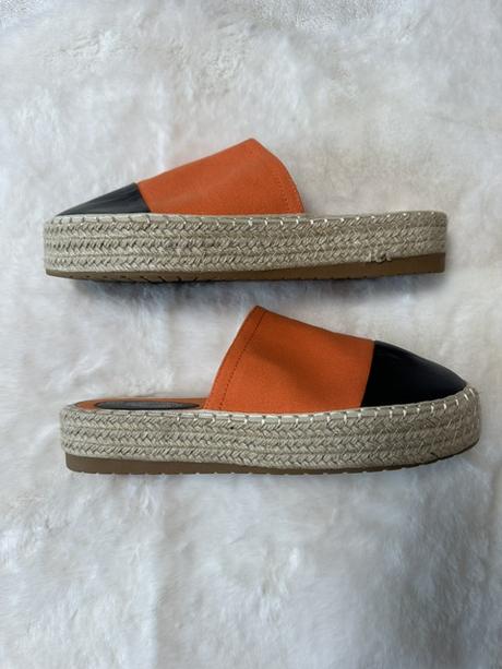 Dvojfarebné espadrilkové našuchovačky, 40