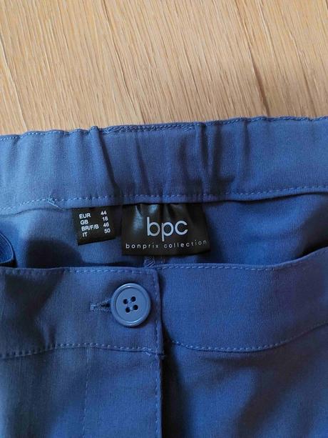 Nohavice modré, bonprix,44
