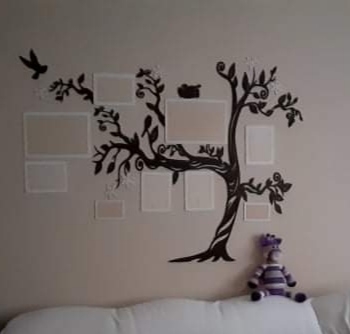 Dekorácia strom rodiny,