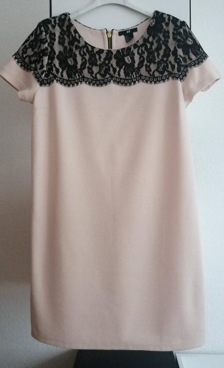 Pekné púdrovo rúžové šaty, h&m,36