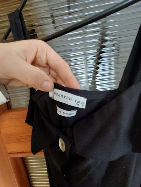 Čierny letný overal reserved veľ.36, reserved,s