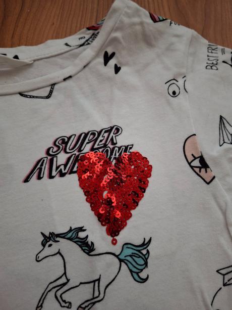 Dievčenské tričko, h&m,170