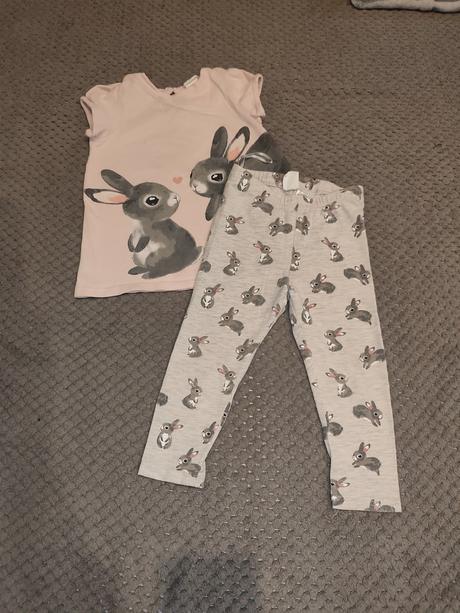 Legíny + tričko zdarma, h&m,86