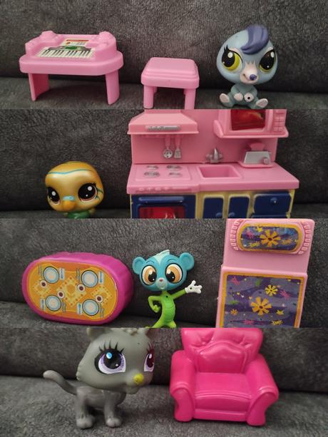 Lps zvieratká s nábytkom a doplnkami, 