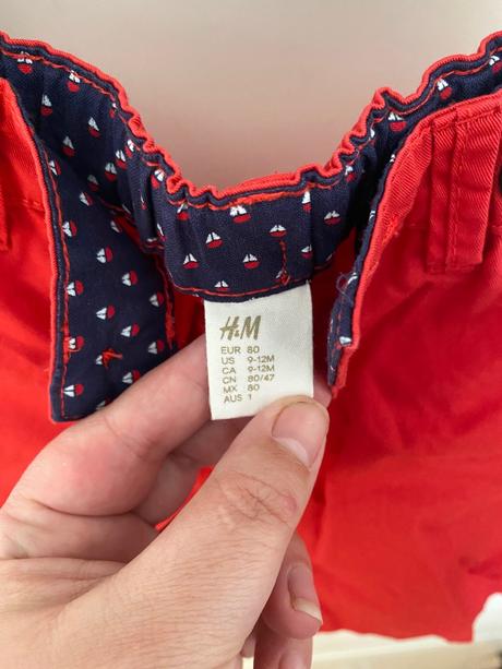 Detské kraťasy, h&m,80