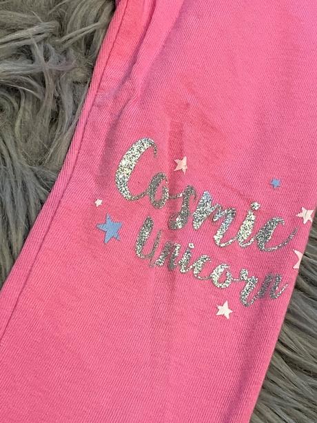 Dievčenské legíny s potlačou tmavoružové (92), 92