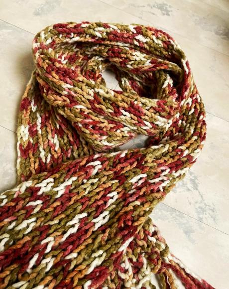 Hrubý melírovaný šál, l