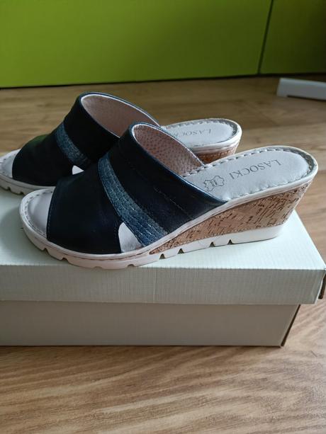 Kožené šľapky, lasocki,36