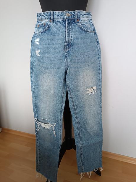 Rifle s vysokým pásom mom fit, sinsay,36