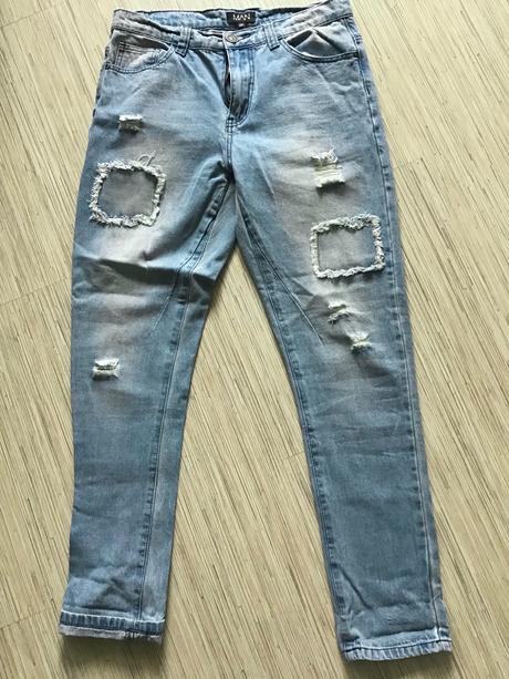 Rifle so záplatami boohoo man/1n, 32