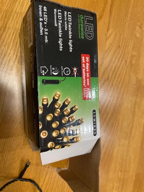 48 led reťaz na baterky vnútri/von,