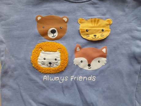 Mikina so zvieratkami, h&m,86