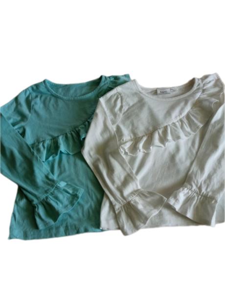 2x elegantné tričko, blúzka, bonprix,134