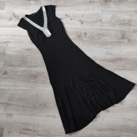 Maxi cierne saty,xs, reserved,xs