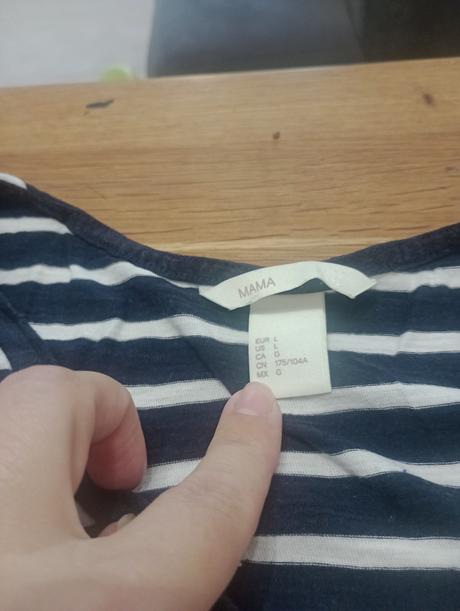 Šaty na dojčenie hm tmavomodré l, h&m,l