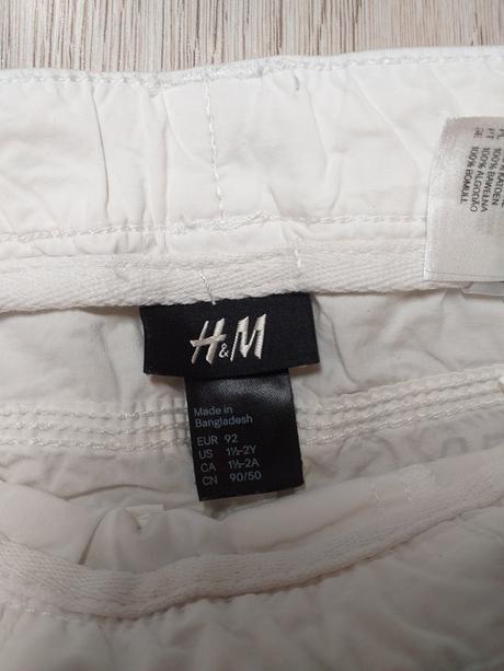 Letné biele nohavice h&m, 92