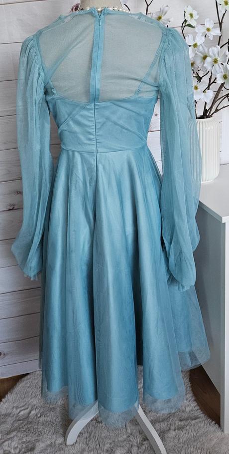 Bohaté tyrkysové šaty zn.asos, 38