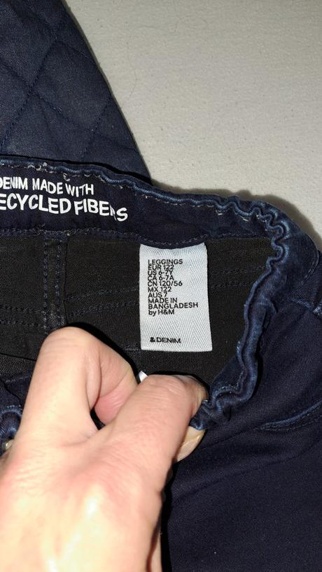 Prechodná bunda + džegínsy, h&m,122