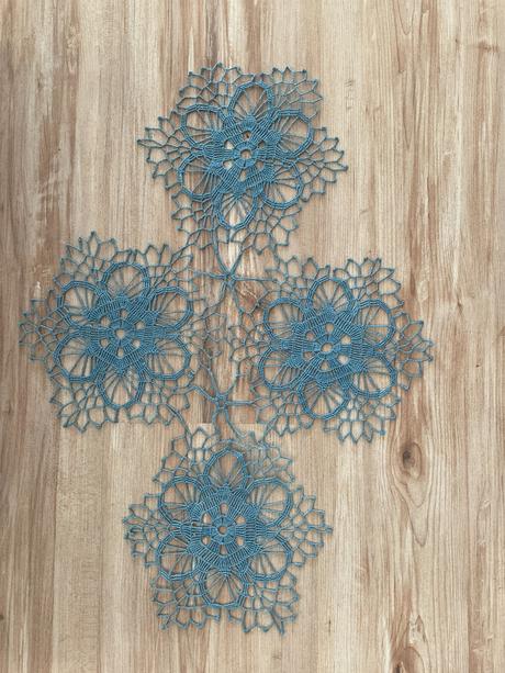 Modré malé  dečky, rozmer 50x35cm, 