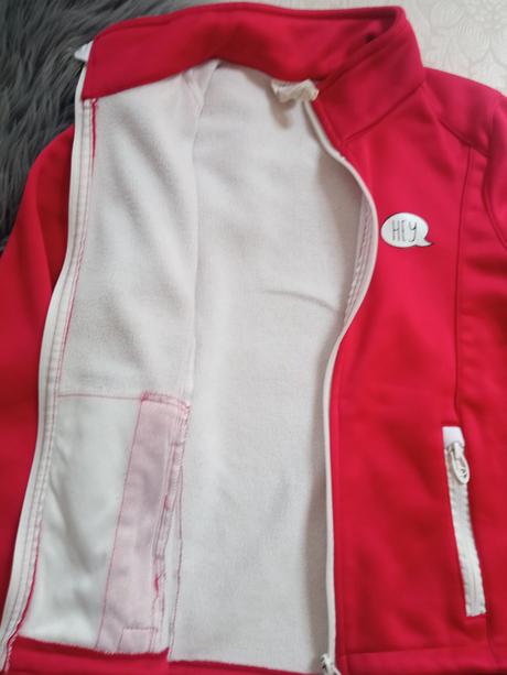 Červený dievčenský kabát (134-140), 134