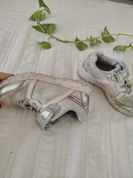 Strieborné tenisky/ sivé tenisky na suchý zips, reserved,27