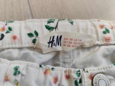 Predám dievčenské farebné rifle, h&m,128