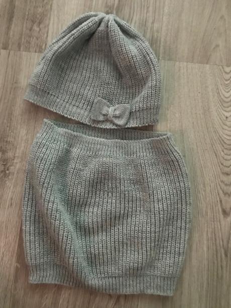 Set čiapka+nekonečný šál 4-8 rokov, h&m,116