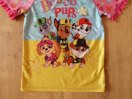 Plavkové kúpacie tričko paw do vody s uv 110/116, nickelodeon,110