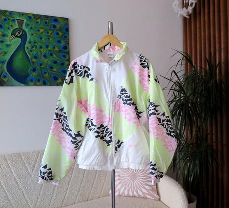 Vintage 80s/90s neon windbreaker overzize unisex, l