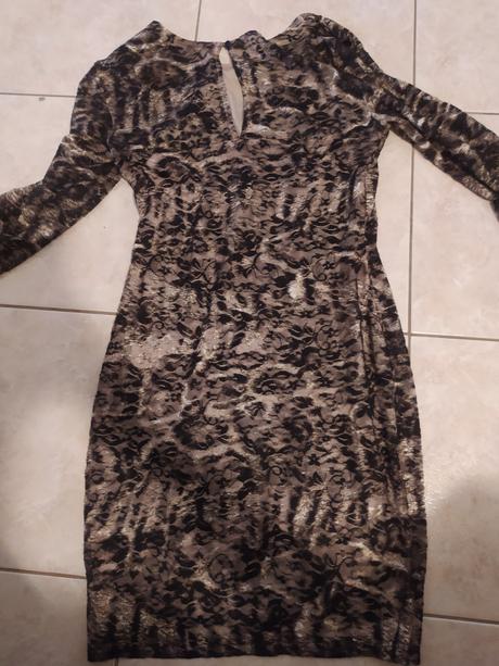Šaty s leopardím vzorom krátke, s