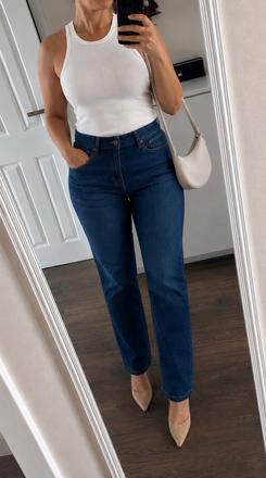 Tmavomodré džínsy loft, xl