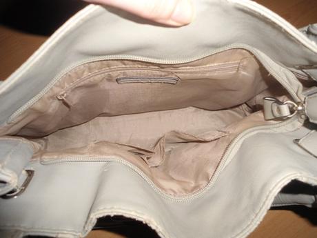 Svetlosiva damska kabelka,