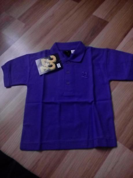 Tričko fialové s riflami pre chlapčeka, 116