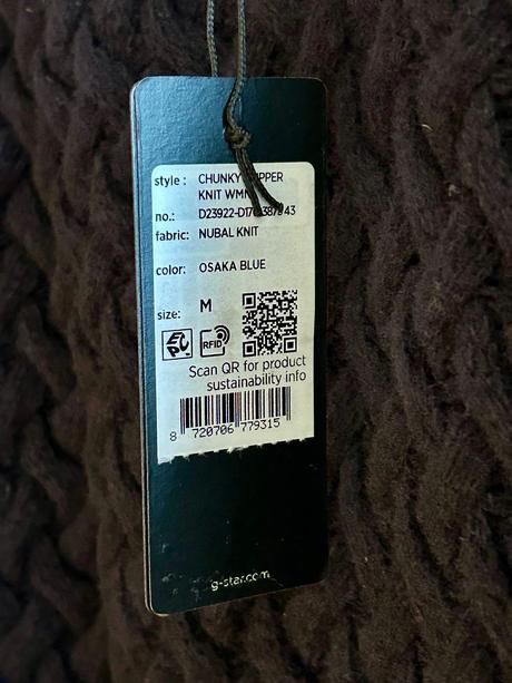 Vlnený tmavomodrý rolákový pulover zn.g-star raw, g-star raw,m