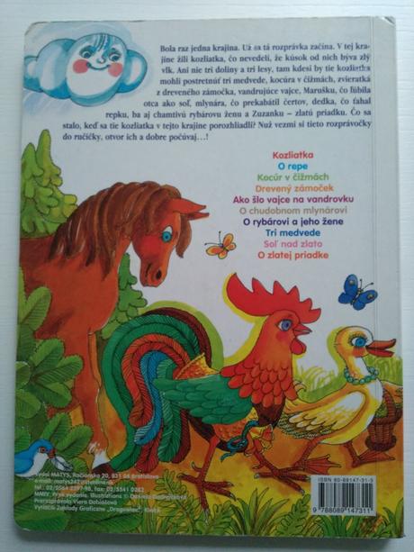 Kniha - rozprávky do ručičky,