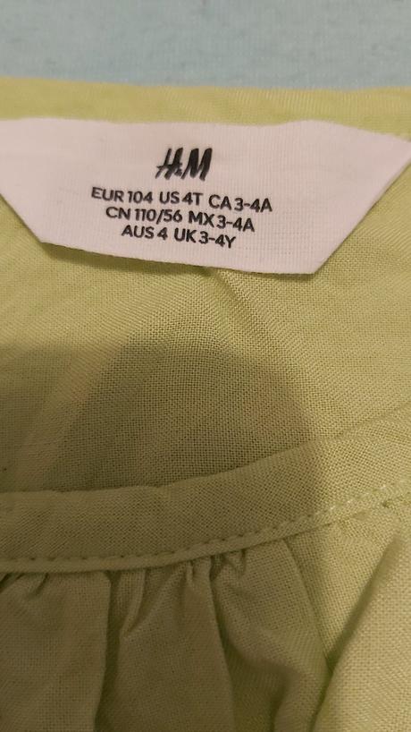 Volánové tielko h&m 104, h&m,104