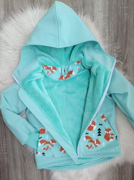 Zateplená softshellova bunda, 86 - 128